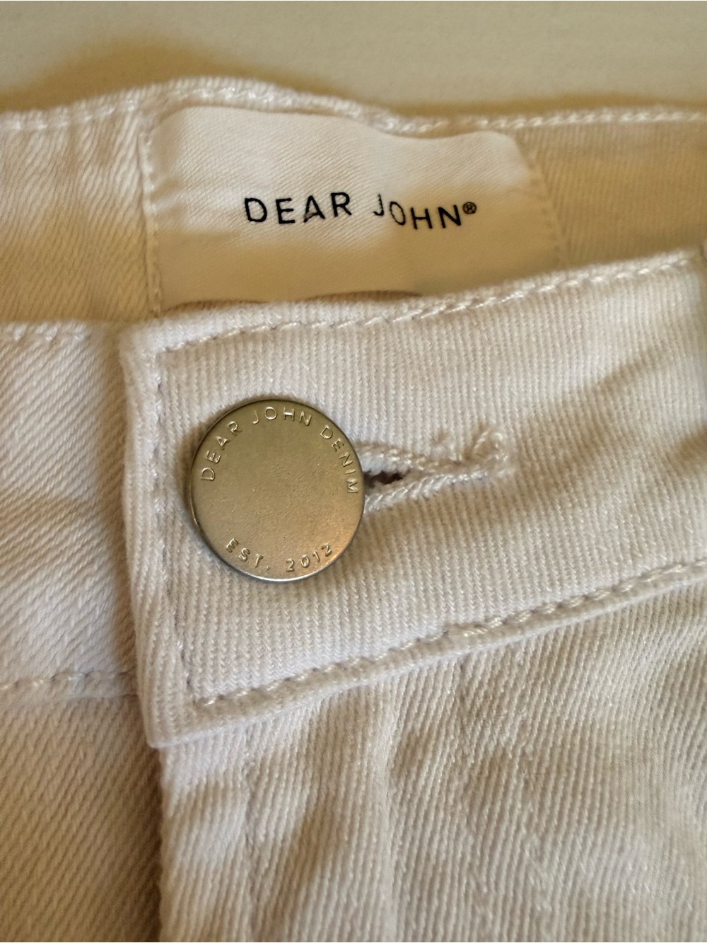 NWT Dear John Ava High Rise Denim Shorts White Cutoff Size 29 - Summer Must Have - Picture 7 of 8